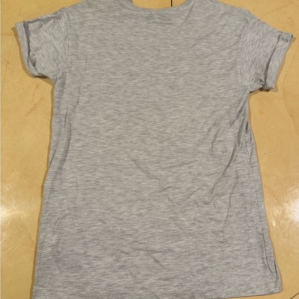 Topman grey & white marl short sleeved tshirt mens medium rolled arm stitch